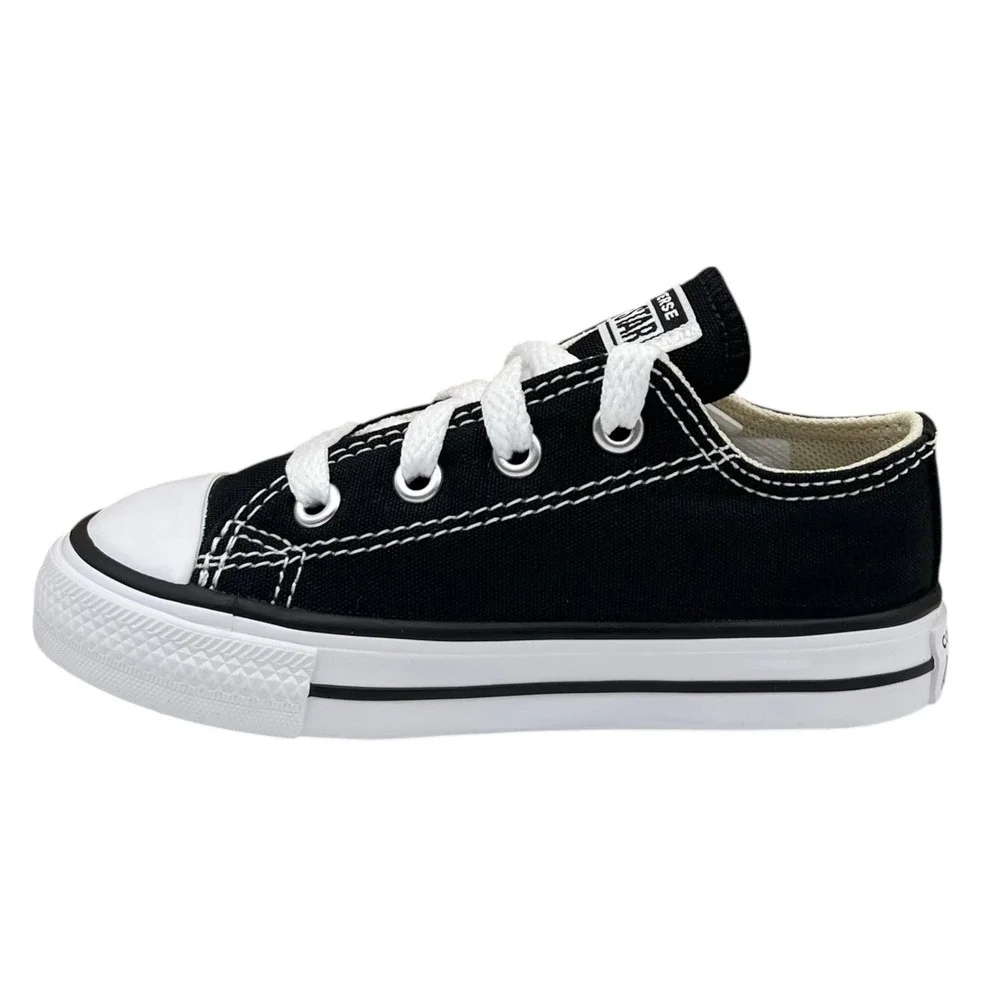 Converse Chuck Taylor All Star Toddler Boys Canvas Ox Classic Shoe 7 Black White